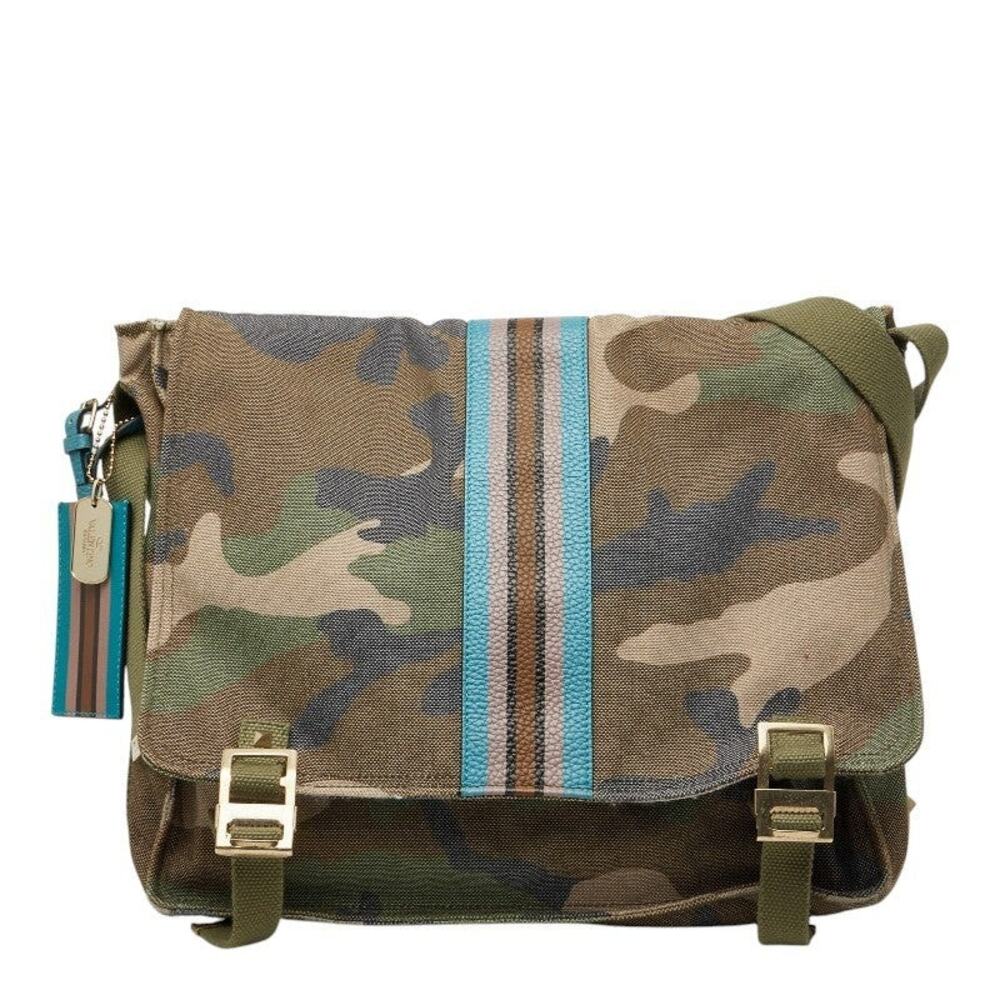 Valentino Garavani Canvas Leather Shoulder Bag Multicolor